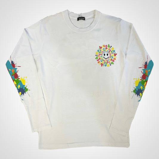 Sun smile long tee(white)(black)